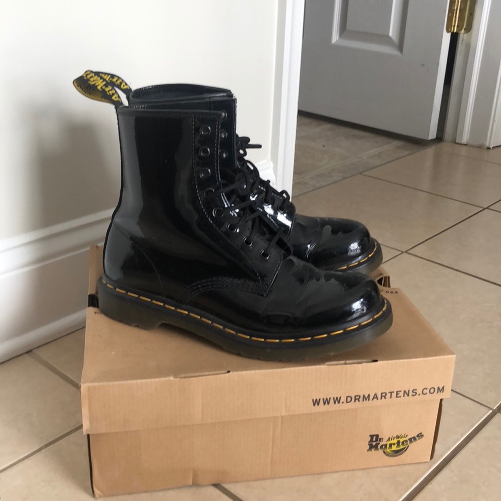 patent leather dr martens
